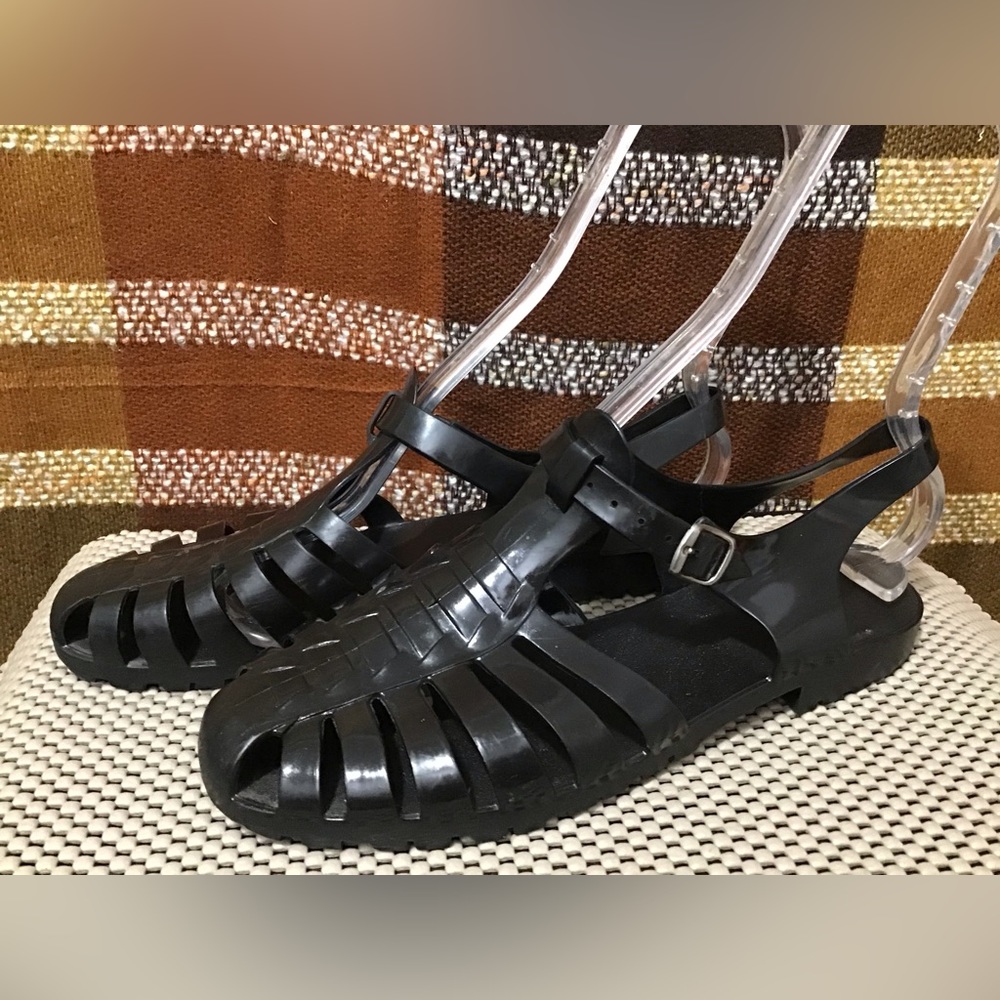 Stefania Shoes Italian Made Jelly Gladiator Footwear Sandals Size EU 41 = US 10